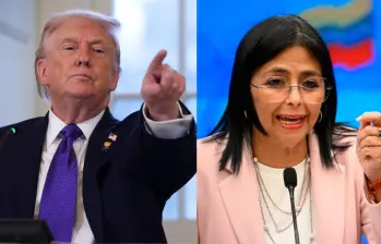 Donald Trump tiene prevista una reunión con Delcy Rodríguez en la Casa Blanca. FOTO: Getty