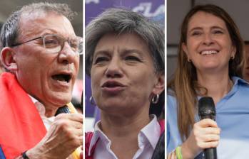 De izquierda a derecha: Roy Barreras; Claudia López y Paloma Valencia. Foto: Colprensa. 