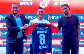 El futbolista antioqueño Juan Fernando Quintero ha disputado 36 partidos con Independiente Medellín. En ellos sumó 16 goles. Foto: Cortesía Wilson Valencia