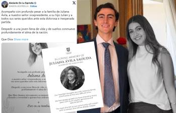 Juliana Ávila: Colegio Anglo Colombiano y De la Espriella lamentaron su muerte. Foto: redes sociales @ABDELAESPRIELLA @anglo.colombiano @jmrestrepoa