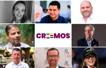 Juliana Gutiérrez, Simón Molina, Andrés Bedoya, Luis Guillermo Patiño, Andrés Aguirre, Héctor Jaime Rendón, Luis Carlos Velásquez y Cecilia “Chechi” Baena. FOTOS EL COLOMBIANO y Cortesía