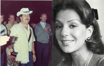 Pablo Escobar y Virginia Vallejo tuvieron una relación amorosa de cerca de cinco años. FOTOS: ARCHIVO EL COLOMBIANO