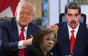 La canciller Rosa Villavicencio se refirió a las intenciones de Estados Unidos sobre Venezuela y su despliegue militar en el Caribe. FOTOS: Getty Images y Colprensa