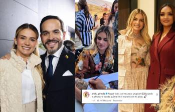 Ana Lucía Pineda respondió los cuestionamientos por su viaje a París en la Semana de la Moda, donde estuvo mostrando el trabajo de diseñadores y artesanos. Fotos: Colprensa y @analu_pineda