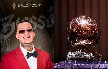 Blessd anunció que estará cantando en la alfombra roja de la ceremonia del Balón de Oro. FOTOS Cortesía y Getty