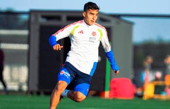 Juan Manuel Rengifo en los entrenamientos de la selección. FOTO: Instagram titi_1002