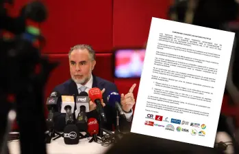 La carta está firmada por dirigentes de Cambio Radical, Partido Liberal, Partido Conversador, Mira, Colombia Justa Libres, Centro Democrático, La U, Nuevo Liberalismo, Oxígeno, Salvación Nacional, Liga de Gobernantes Anticorrupción, ASI y Colombia Renaciente. Foto: MinInterior y cortesía