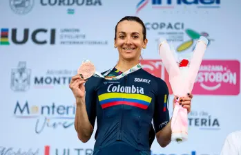 Diana Peñuela, entre las mejores ciclistas de América. FOTO CORTESÍA ÁNDERSON BONILLA