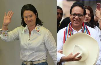 Keiko Fujimori admite un “empate técnico” en Perú y anticipa que respetará los resultados en unas elecciones de segunda vuelta reñidas en Perú. FOTO: AFP