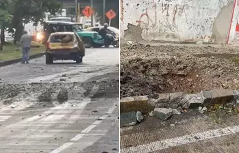 Explosión en Buenaventura. FOTO: Captura de video 