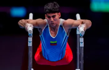 El colombiano Camilo Vera fue la gran figura nacional en el Panamericano de Gimnasia disputado en Río de Janeiro, Brasil, al ganar dos medallas de oro. FOTO GETTY 