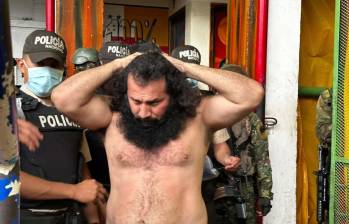 José Macías Villamar, alias ‘Fito’, capturado en Ecuador a finales de junio. Foto: Policía de Ecuador