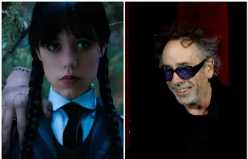 Tim Burton dirige y produce la segunda temporada de Merlina, manteniendo su característico estilo oscuro y gótico. FOTO Colprensa