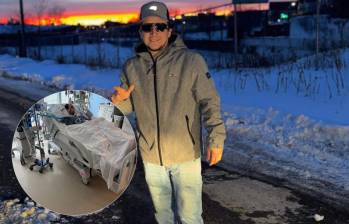 Juan Sebastián Gómez sufrió un siniestro de tránsito en Chelsea, Massachusetts y ahora está hospitalizado en Bosto, Estados Unidos. Fotos: suministradas a EL COLOMBIANO