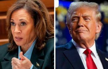 Kamala Harris felicitó a Donald Trump tras las elecicones presidenciales. Foto: GETTY y tomada de X @VP