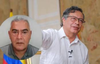 Diego Marín Buitrago y el presidente Gustavo Petro. Foto: cortesía y Presidencia.