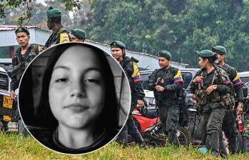 Mónica Lizeth Beltrán fue secuestrada por el grupo ilegal en el mes de abril. Su padre pidió durante meses que se le respetara la vida. Fotos: AFP y @OlguinMayorgaP