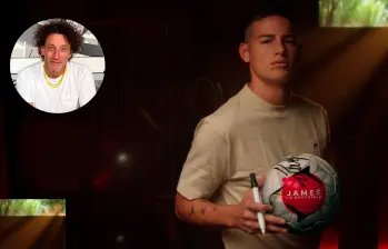 Simón Brand, en el círculo, es el director de James, el documental que estrenará Netflix la próxima semana sobre la vida del 10 de la Selección Colombia. FOTOS Cortesía