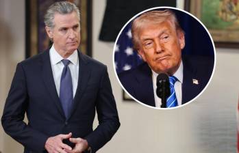 Gavin Newson, gobernador de California, criticó a Donald Trump calificándolo de débil. Fotos: @CAgovernor y Getty Images