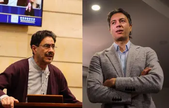 Iván Cepeda y el exalcalde de Medellín Daniel Quintero. Foto: Colprensa