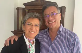 Gustavo Petro y Claudia López aparentemente cortaron relaciones políticas. FOTO: COLPRENSA