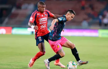 El extremo vallecaucano Francisco Chaverra es uno de los futbolistas más cuestionados por parte de la hinchada del Medellín en el inicio del 2026. Foto: Manuel Saldarriaga