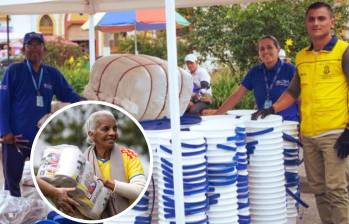 Inició la entrega de asistencia humanitaria en 30 municipios del occidente del país golpeados por el sismo del 10 de agosto, una respuesta de emergencia respaldada por donaciones de Estados Unidos. FOTO: OIM y Colprensa