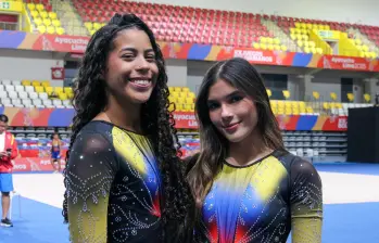 Anny Sánchez y Nicole Castellanos brillaron en el trampolín en gimnasia. Foto: Comité Olímpico Colombiano. 