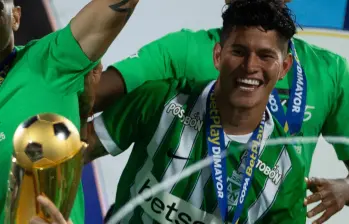 El mediocampista de Atlético Nacional se perdió la final definitiva de la Copa BetPlay contra el DIM por lesión. FOTO: Camilo Suárez 