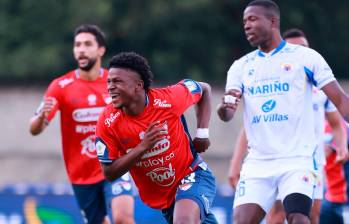 Jhan Mena logró su primer gol como profesional. FOTO MANUEL SALDARRIAGA