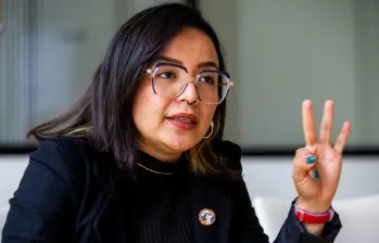 Jennifer Pedraza, senadora electa y crítica del gobierno Petro, asegura que ahora, como jefa de campaña de Fajardo, busca incidir en nuevas miradas en su candidatura. FOTO: Julio Herrera.