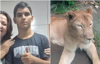 Gerson de Melo Machado, de 19 años, murió el pasado 30 de noviembre luego de ser atacado por una leona al entrar en el recinto donde estaba el animal, un zoologico en Brasil. FOTO: Cortesía, Parque Arruda Câmara y AFP
