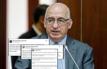 Exministros y sectores respaldaron la independencia del Banco de la República. FOTOS: Capturas de X y Colprensa