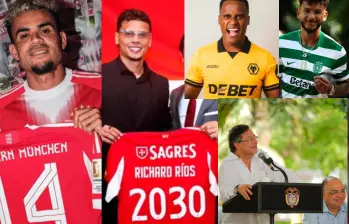 Con la venta de un sólo futbolista colombiano se supera el presupuesto que el gobierno piensa otorgarle al deporte colombiano. Fotos: Redes sociales y Presidencia