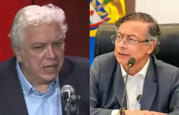 Carlos Alonso Lucio y Petro son exguerrilleros del M-19. Sin embargo, Lucio ya no defiende ideas de izquierda. Foto: Captura de video/Colprensa.
