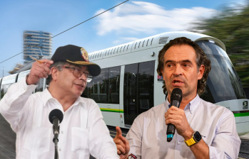 El alcalde de Medellín, Federico Gutiérrez, y el presidente Gustavo Petro nuevamente se enfrentan, esta vez por la financiación del Metro de la 80. FOTOS: EL COLOMBIANO, CORTESÍA Y COLPRENSA