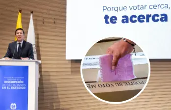 A la fecha, 1.096.368 colombianos en el exterior están habilitados para votar. El periodo de votaciones en el exterior es de una semana. FOTO: Registraduría Nacional y Juan Antonio Sánchez 