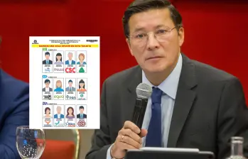 Como lo había anunciado el Registrador Nacional, solo habrá una tarjeta electoral para todas las consultas. Los votantes deberán marcar una sola opción en toda la tarjeta. FOTO: Registraduría Nacional