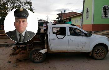 El carro bomba fue detonado en la madrugada de este domingo cerca de la subestación de policía del corregimiento de Timba. FOTOS: Tomada de Twitter @Buritica_news y @DirectorPolicia