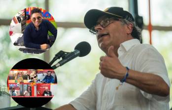 La conversación entre ‘Paco’ Ramírez y su compañera quedo grabada en video y el presidente Gustavo Petro le respondió por medio de un mensaje en su cuenta de X. FOTO: COLPRENSA, CAPTURA VIDEO TWITTER Y REDES SOCIALES