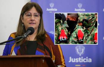 La ministra de Justicia, Ángela María Buitrago, apoyó la suspensión de 11 órdenes de captura contra miembros del ELN. FOTO: COLPRENSA