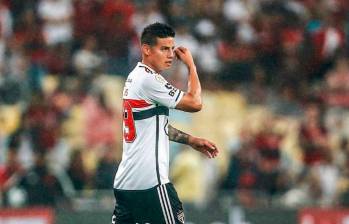 James espera tener con Sao Paulo nuevas oportunidades para lograr títulos. FOTO TWITTER JAMES RODRÍGUEZ