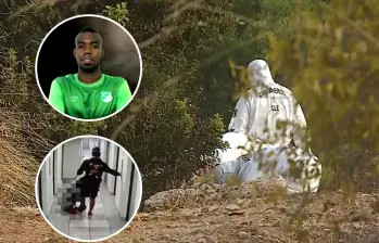 El seguimiento minucioso de cámaras de videovigilancia y el hallazgo de una biblia abierta junto a restos humanos fueron las piezas clave para que las autoridades chilenas capturaran al exfutbolista caleño Abel Stiven Carabalí. FOTO: Captura de video @AILNews y de redes sociales @ECOH_FiscaliaRM