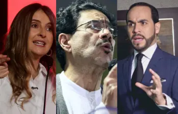 Los candidatos punteros en las encuestas: Paloma Valencia, Iván Cepeda y Abelardo de la Espriella. Foto: Colprensa