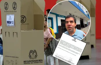 En Piedecuesta, tres personas con discapacidad visual fueron designadas como jurados de votación. Fotos: Andrés Camilo Suárez Echeverry, captura de video @juandael10 y Registraduría.