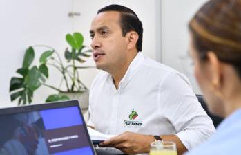 El exgobernador de Santander Nerthink Mauricio Aguilar Hurtado, fue imputado por direccionar contratos a su favor. FOTO: COLPRENSA