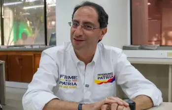 José Manuel Restrepo en una entrevista con EL COLOMBIANO antes de la primera vuelta presidencial. FOTO: EL COLOMBIANO.