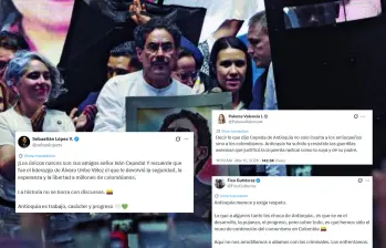 Sus palabras se dieron en medio de un discurso de media hora en el Parque Berrío a inicios de febrero de este año. Volvieron a salir a la luz tras la publicación de su Plan de Gobierno. FOTO MANUEL SALDARRIAGA.