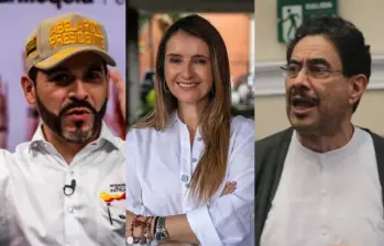 Iván Cepeda tendría su lugar asegurado en segunda vuelta, mientras el lugar para competirle seguiría en disputa entre Abelardo de la Espriella y Paloma Valencia. Foto: El Colombiano/Colprensa.