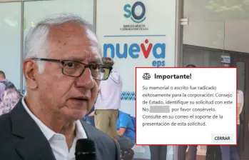 La Nueva EPS está bajo intervención del Gobierno Nacional desde abril de 2024. Foto: Colprensa/Redes Sociales @AForeroM